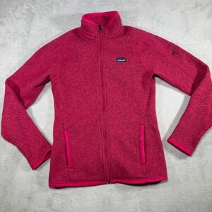 Patagonia Better Sweater Full Zip Fleece Jacket Pink Marl Womens 25538